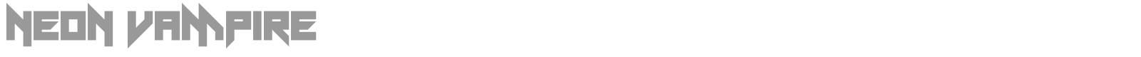 Neon Vampire font preview